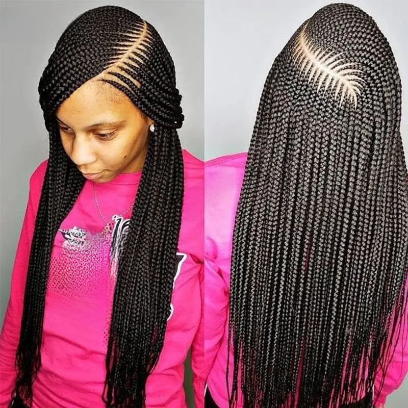 Full Lace Frontal Larger Box Braided Wigs