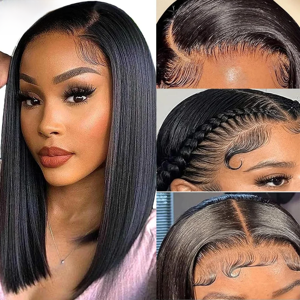 Straight Short Lace Front Wigs