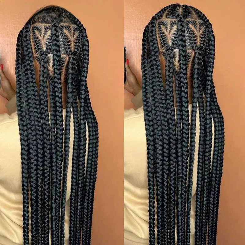 Jumbo Braided Heart Shaped Knotless Braids Wig