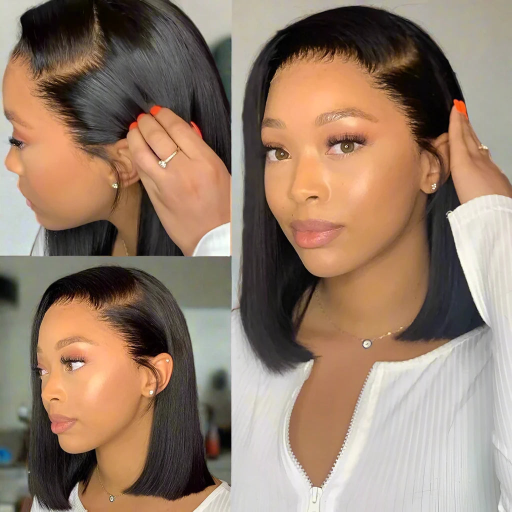 Straight Short Lace Front Wigs