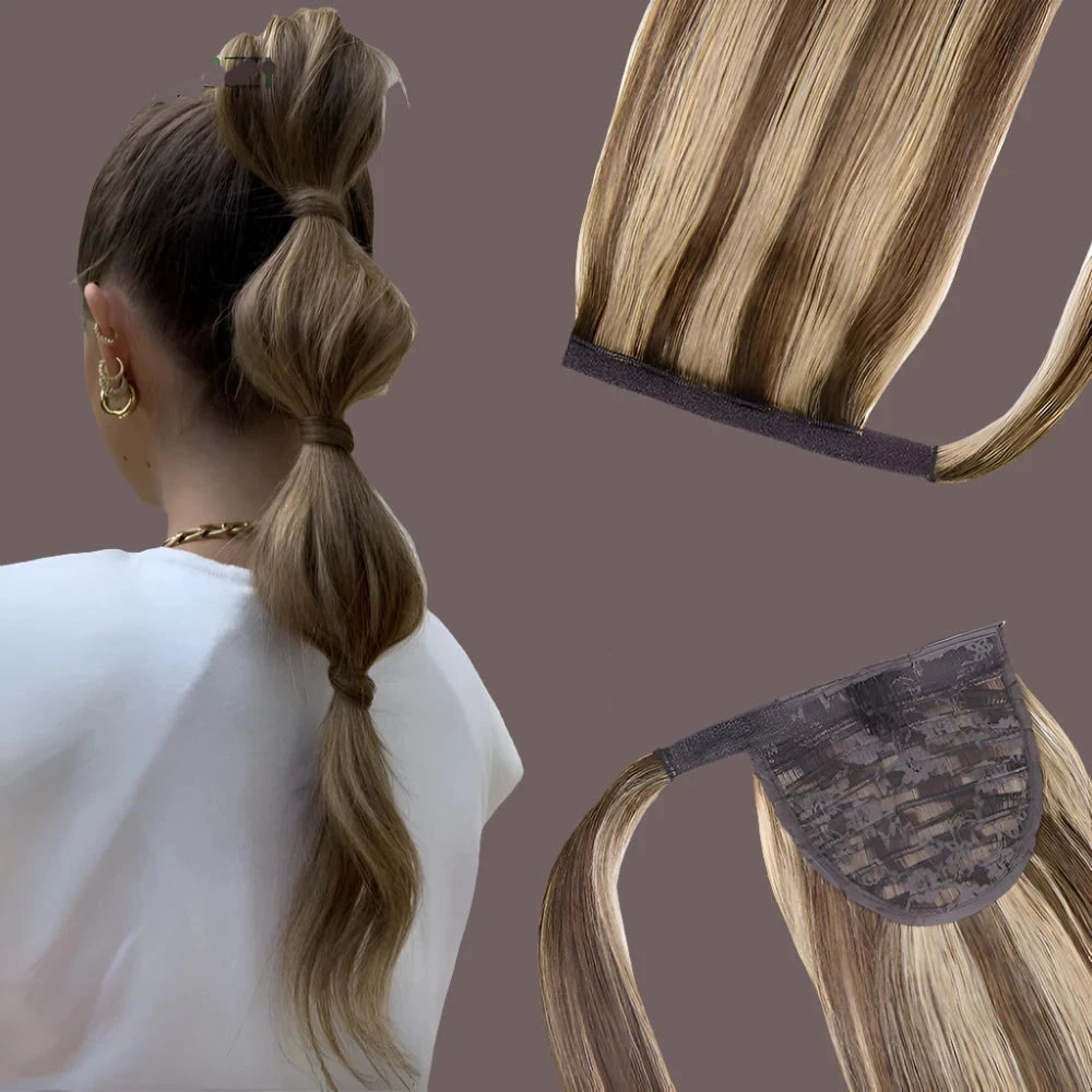 Human Hair Wrap Around Ponytail