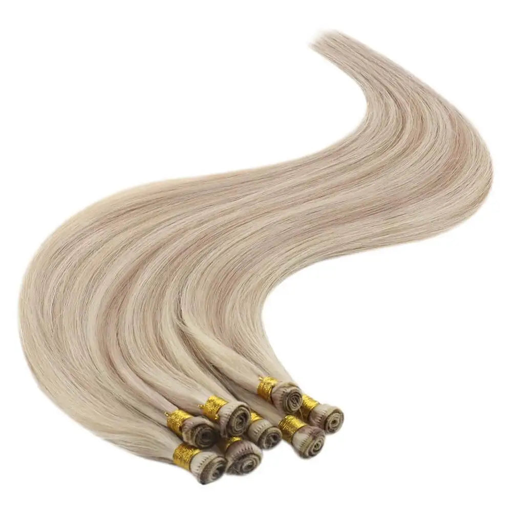 Invisible Hand Tied Virgin Human Hair extensions