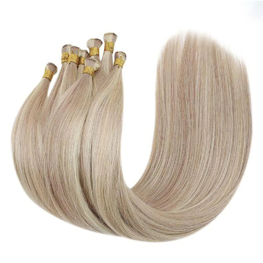 Invisible Hand Tied Virgin Human Hair extensions