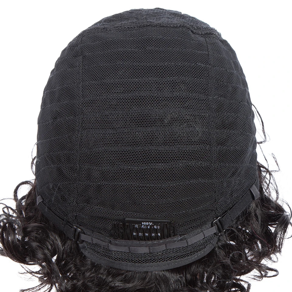 Pixie Kinky Curly Human Hair Wigs