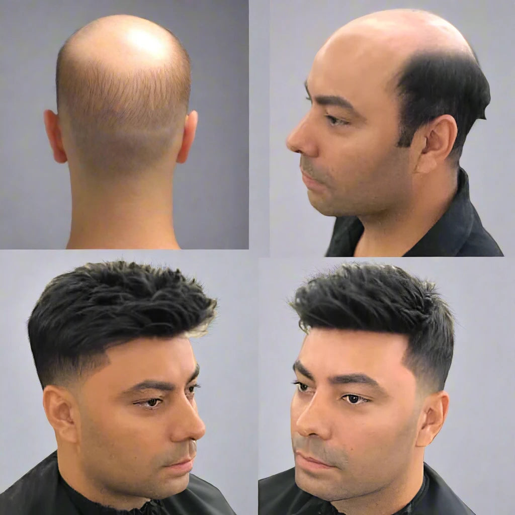 Men's Toupee Natural Virgin Human Hair
