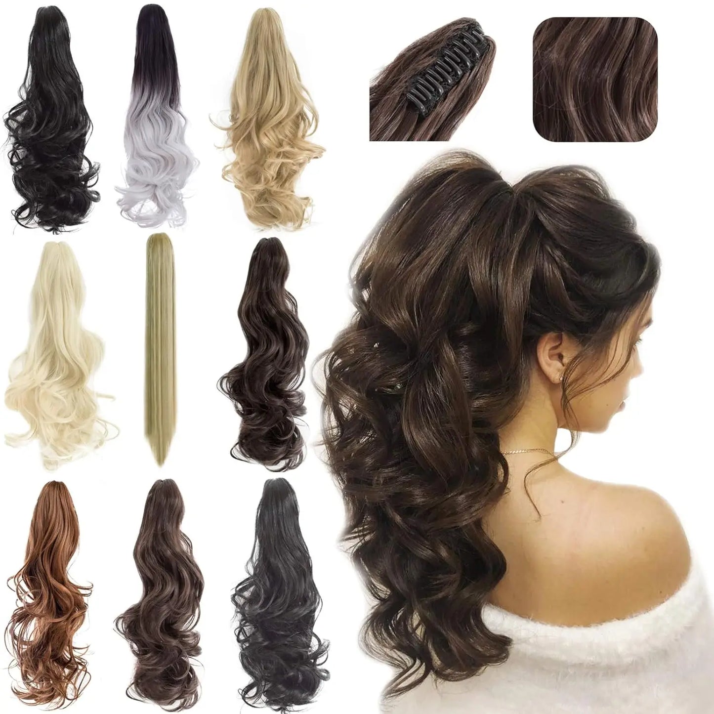 Claw Shaped Ponytail Extension