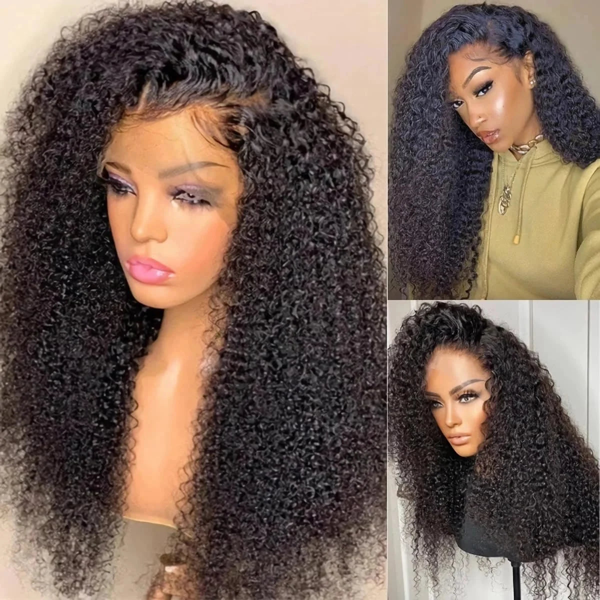 Water Wave Curly Lace Frontal Wig