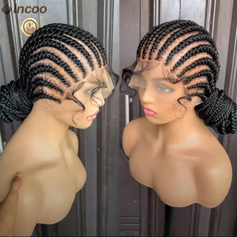 36" Synthetic Full Lace Braided Wigs