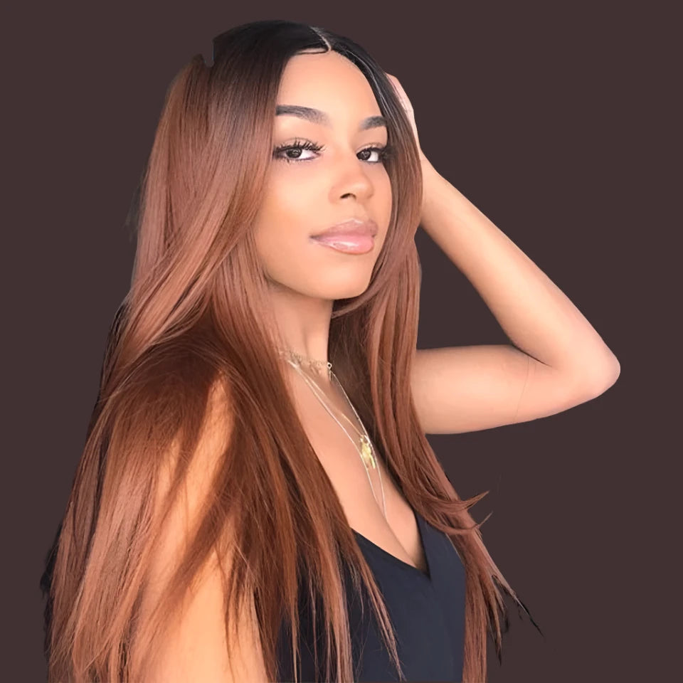 Bone Straight Lace Front Human Hair Wig