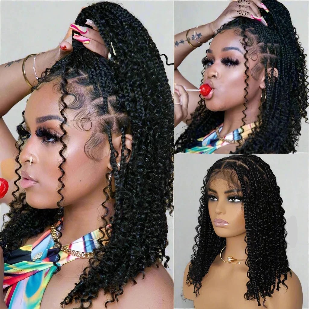 Braided Knotless Full Lace Frontal Wigs