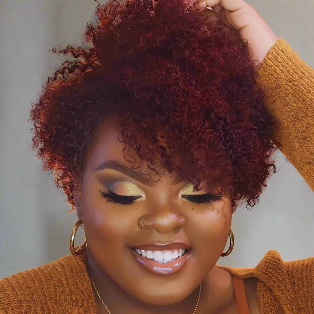 Kinky Curly Lace Front Human Hair Wig