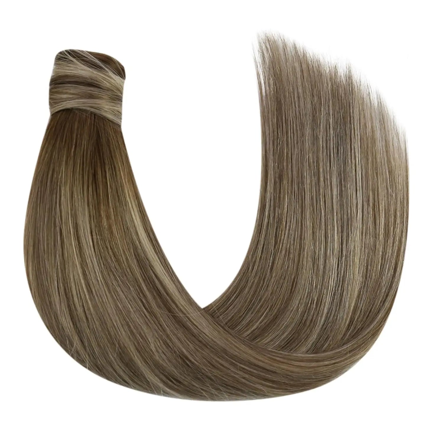 Real Human Hair Ombre Brown Ponytail