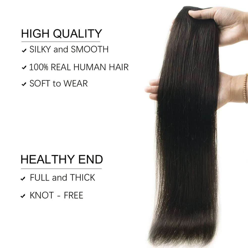 Real Human Hair Straight Fish Line