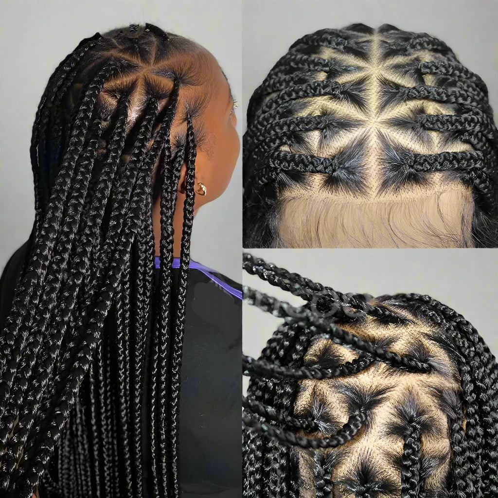Braided 26 Inch Full Lace Braided Wigs