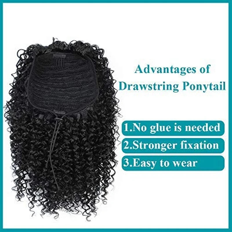 Afro Drawstring Synthetic Ponytail