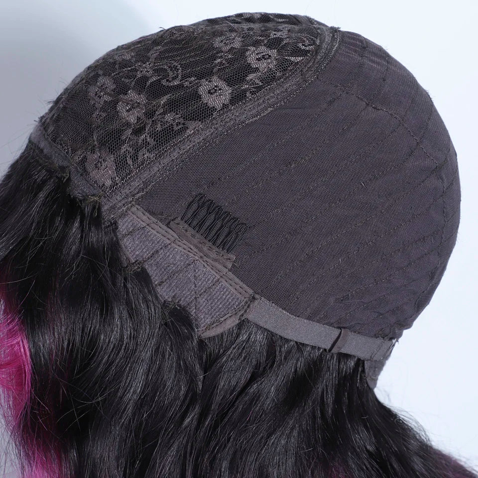 Body Wave Human Hair Wig With Bangs