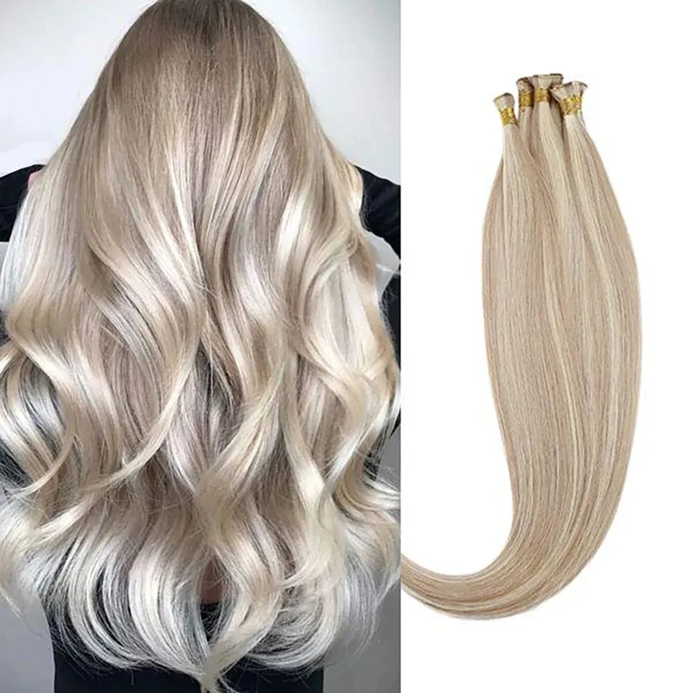 Invisible Hand Tied Virgin Human Hair extensions