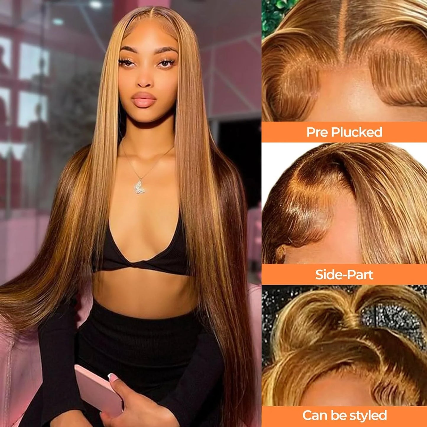 Transparent Straight Lace Frontal Wig
