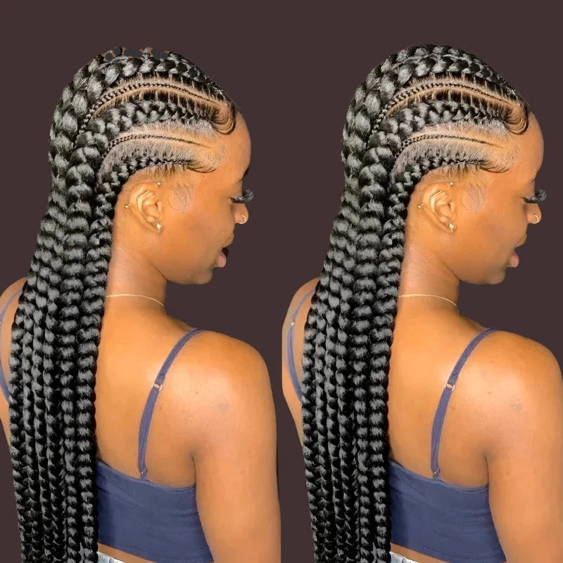 Synthetic Full Lace Braided Wigs