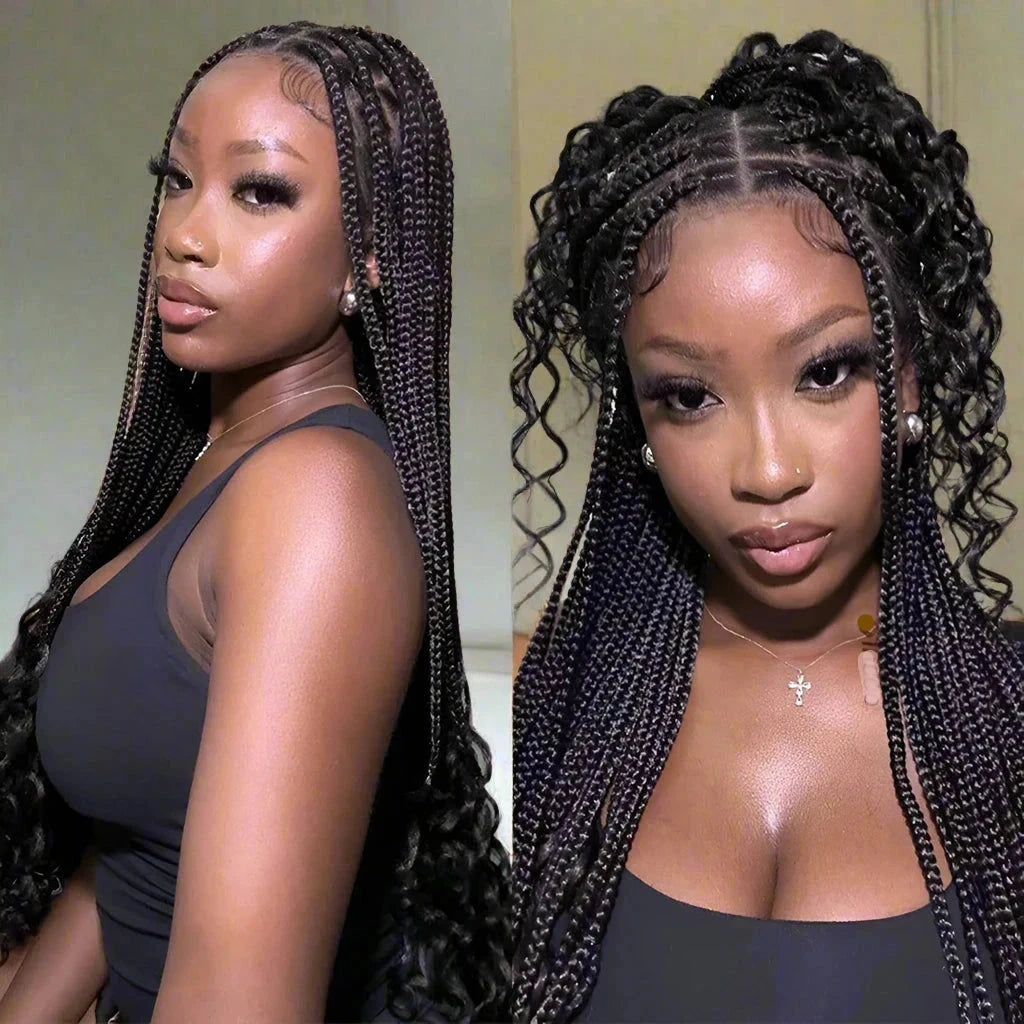 Synthetic 24'' Goddess Full Lace Braided Wigs