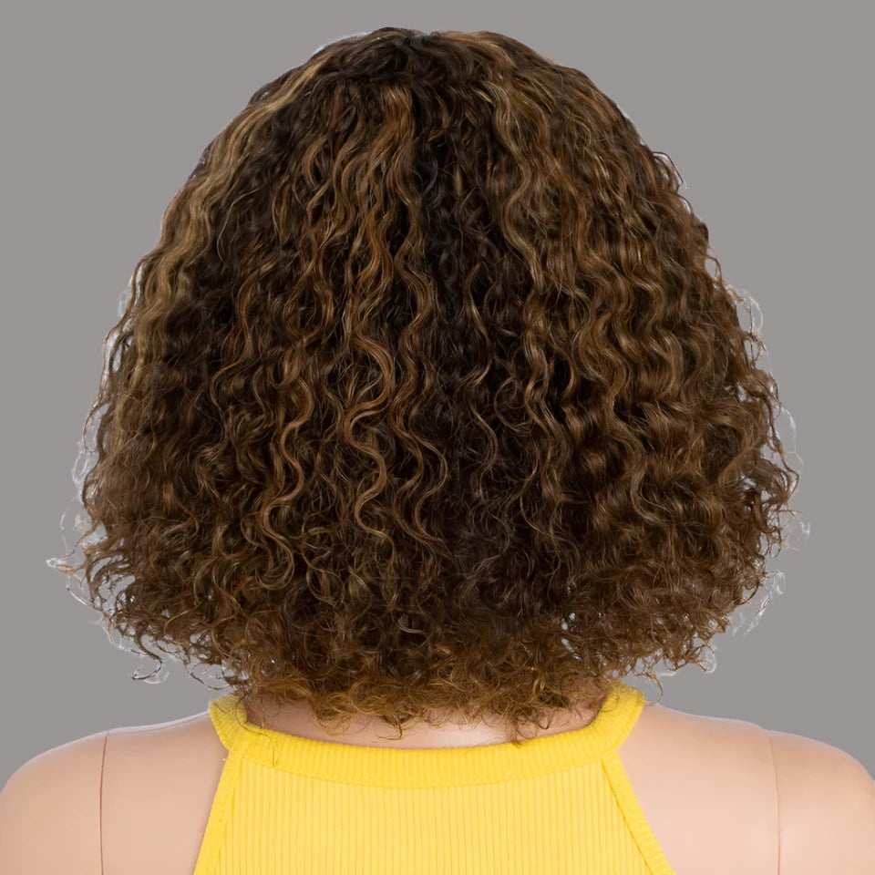 Afro Kinky Deep Curl With Bangs