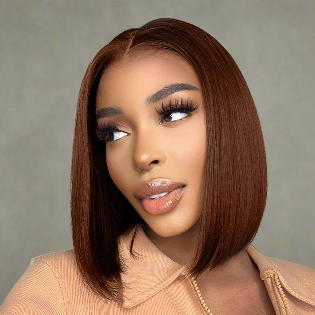 Straight Bob T Lace Front Human Hair Wig