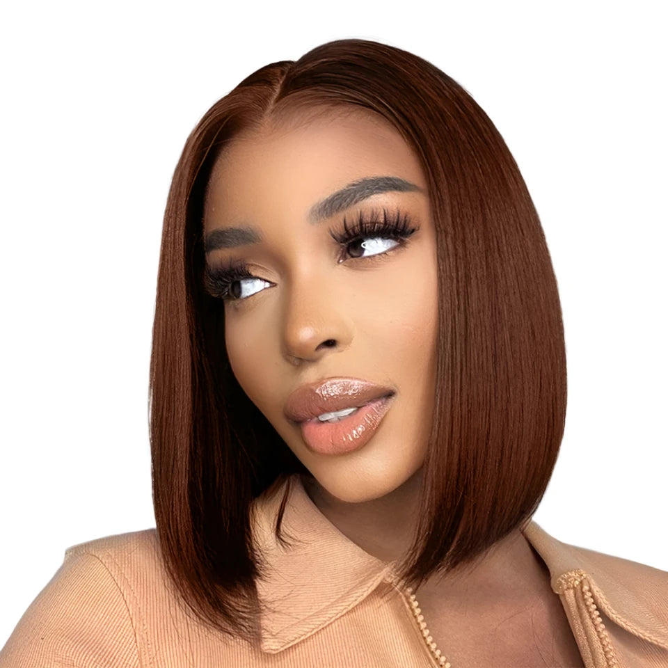 Straight Bob T Lace Front Human Hair Wig
