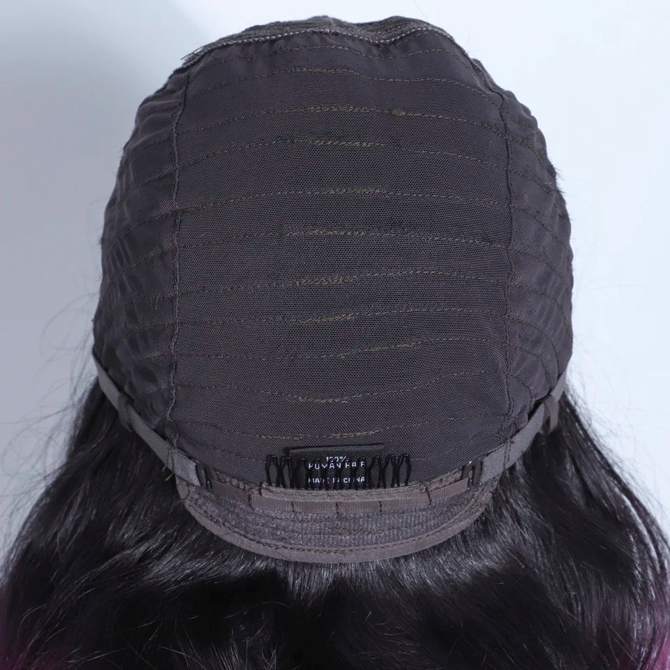 Body Wave Human Hair Wig With Bangs