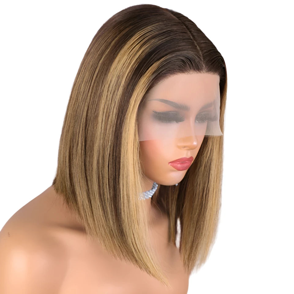 Highlight Brown lace Front Human Hair Wigs