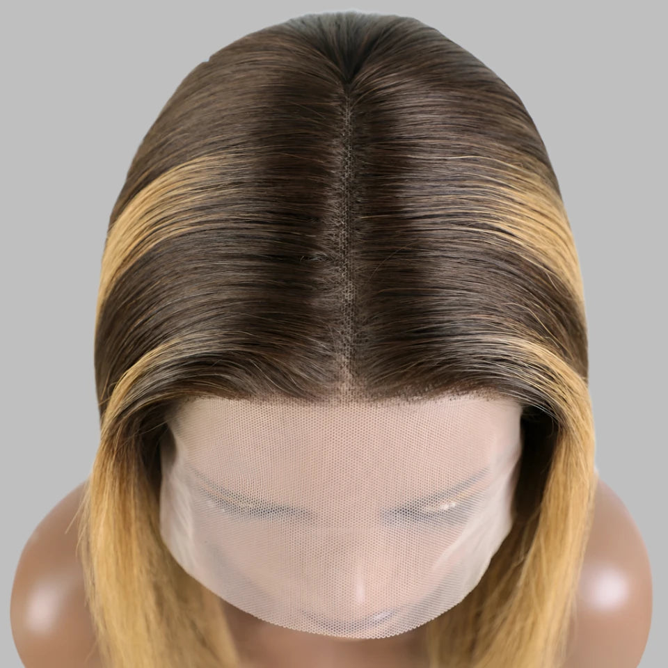 Lace Front Human Hair Pre Plucked Wig