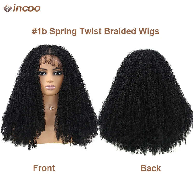 Full Lace Front Synthetic Braided Wigs