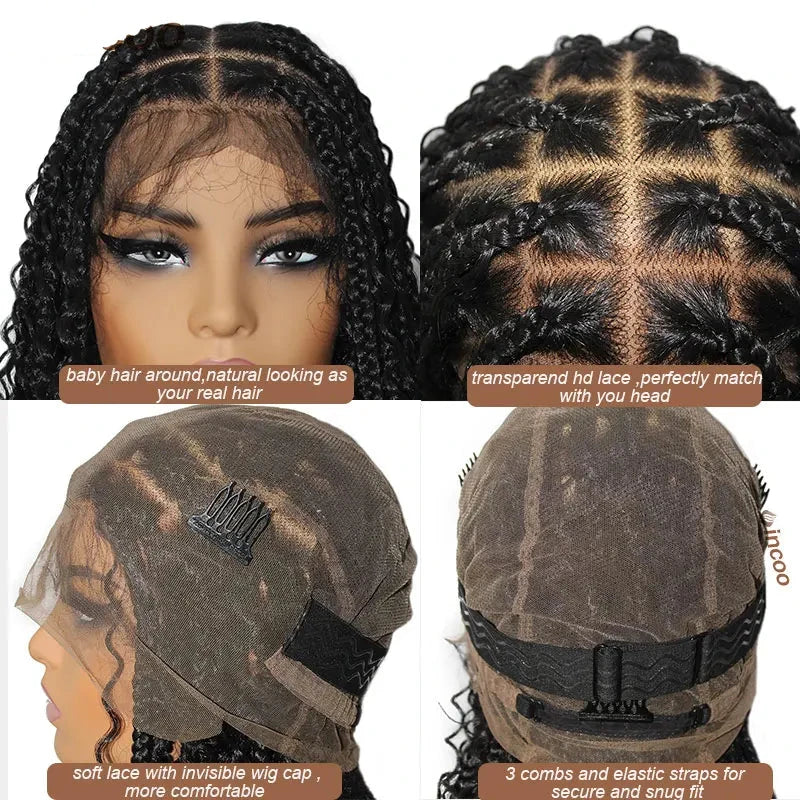 Braided Knotless Full Lace Frontal Wigs