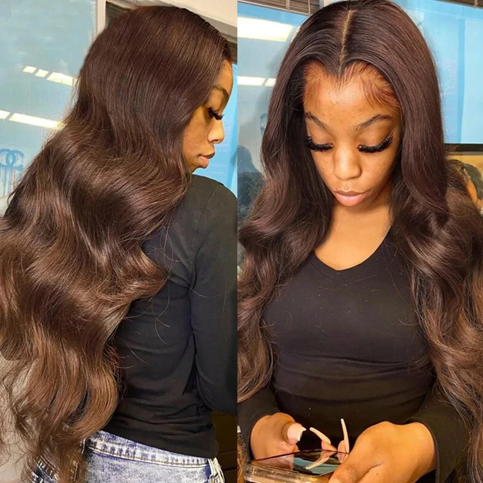 Chocolate Brown Lace Frontal Human Hair