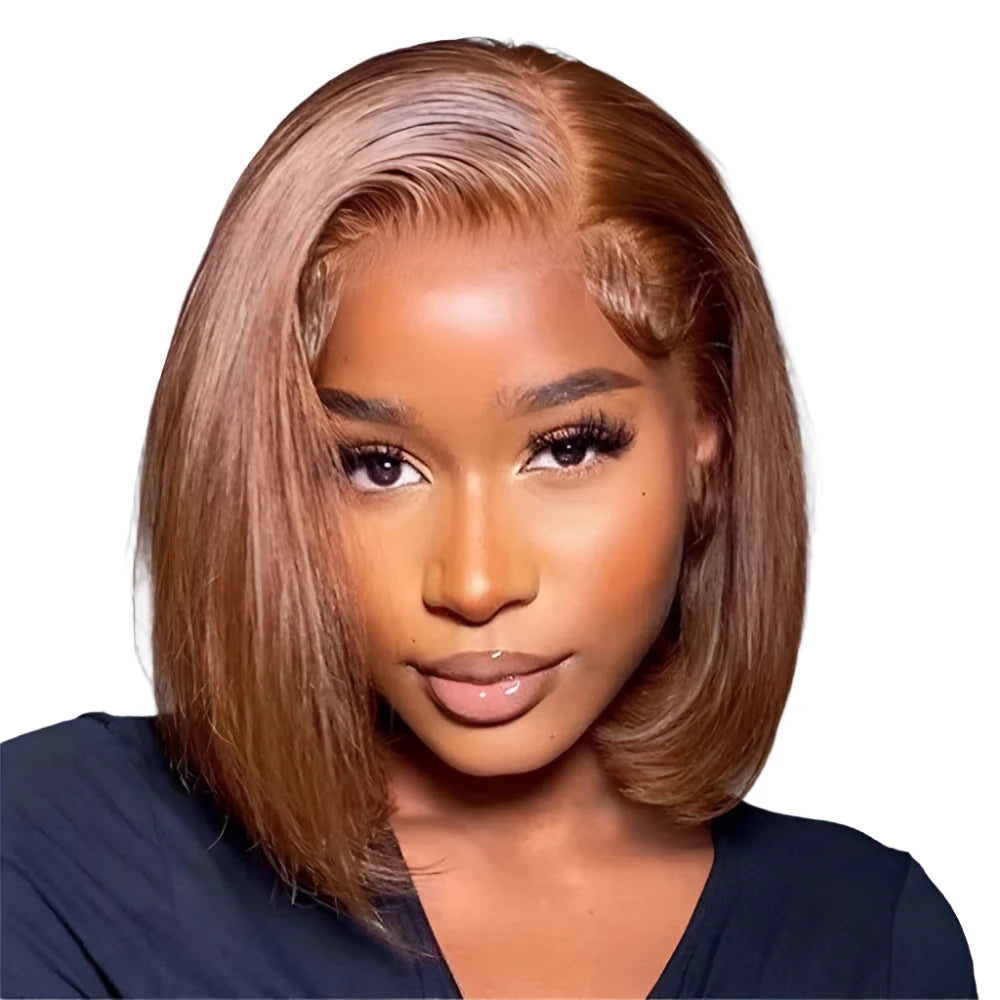 Brown Human Hair Lace Frontal Wig