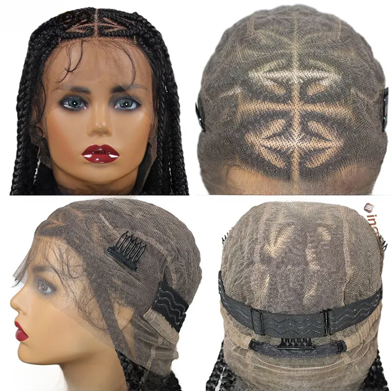 Long 36'' Heart Part Braided Wigs